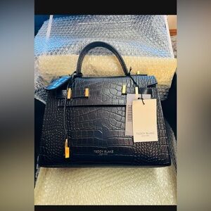 New Teddy Blake bag 11” Italy  leather